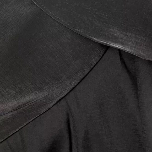 One33 Social Ruffle Shiny Chiffon Halter Minidress - Picture 6 of 6